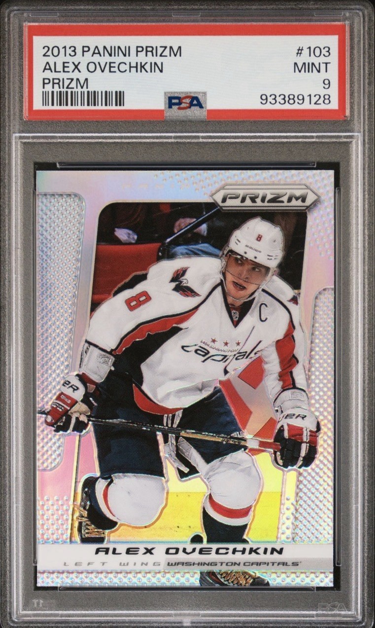 2013-14 Panini Prizm Alex Ovechkin  Silver Prizm #103 Capitals PSA  9
