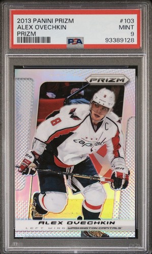 2013-14 Panini Prizm Alex Ovechkin  Silver Prizm #103 Capitals PSA  9