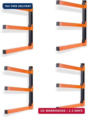 Ultrawall Wall Mount Wood Organizer and Lumber Storage Metal Rack with 3-Level -