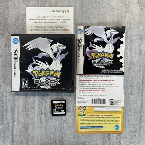 Pokemon Black Version Nintendo DS Authentic & Tested CIB
