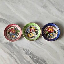 3 Maling Ware Small Trinket Dishes , Excellent Condition