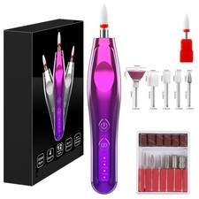 Electric Nail Drill, Electric Nail File Cordless, Electric Nail File Set, 4 S...