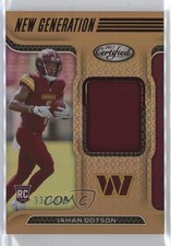 2022 Certified New Generation Jerseys Mirror Bronze 332/349 Jahan Dotson 00br