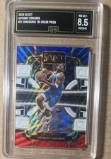 2023-24 Panini Select Tri-Color Prizm Anthony Edwards #37 GMA 8.5 Timberwolves