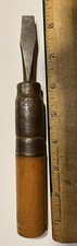 Antique Vintage Lutz File & Tool Co. Conti. O. Wide Flat Head Screwdriver Wood