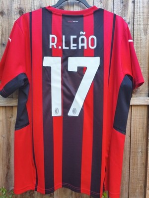 AC Mailand Home 2021/22 Fußball Trikot Größe XL Rafa Leao #17 Puma
