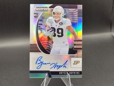 2020 Panini Prizm Draft Picks BRYCEN HOPKINS RC Rookie Silver Auto Card No 239. rookie card picture