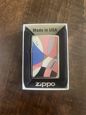 Supreme SS21 Emilio Pucci Zippo Lighter Dusty Pink Brand New In Box Not Sealed 