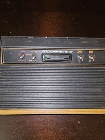 Atari 2600 (CX-2600 A) Console Wood Grain 4 Switch Untested Vintage Game System