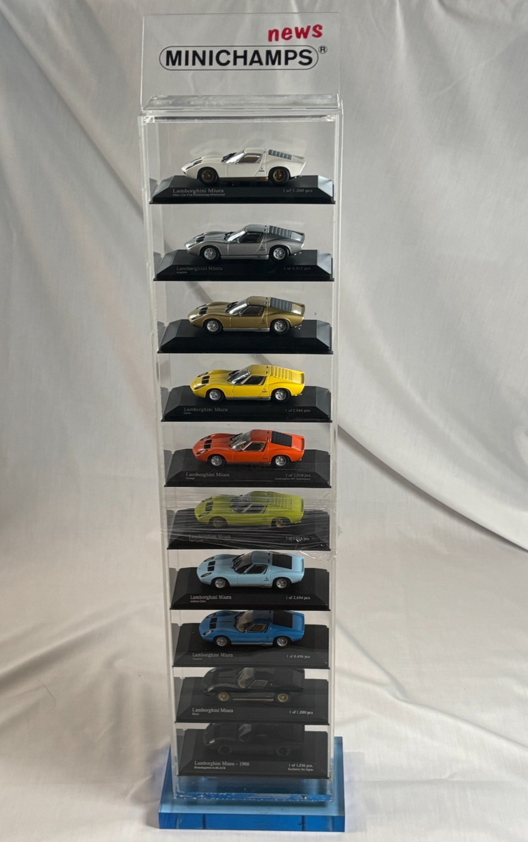 Minichamps Lamborghini Miura 1/43 Figure Collection 10 Cars Dealer