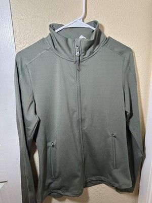 Velocity Women's Medium Green Full-Zip Jacket Athletic Lightweight
