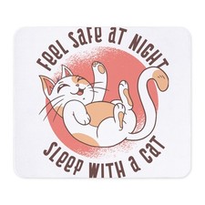 CafePress Sleep With A Cat Mousepad  717394620 