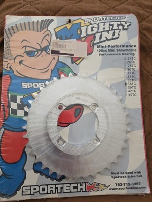 Sportech 38 Tooth Mini Sprocket For120cc Mini Snowmobile 45022