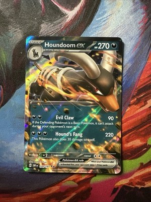 houndoom ex pokemon card M (154/162) [XY: BREAKthrough] Houndoom ex Battle Deck! Dark Houndoom EX Team Rocket