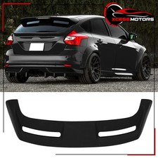 Fits 12-18 Ford Focus Hatchback Oe Factory Style Roof Spoiler Wing Unpainted Abs