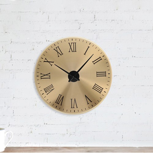 Metal Roman Clock Plate Pupils Wall Dial Replacement Clocks Mechanism - Picture 5 of 12