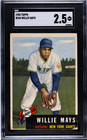 1953 Topps #244 Willie Mays (HOF) New York Giants - SGC 2.5 EX Awesome Card