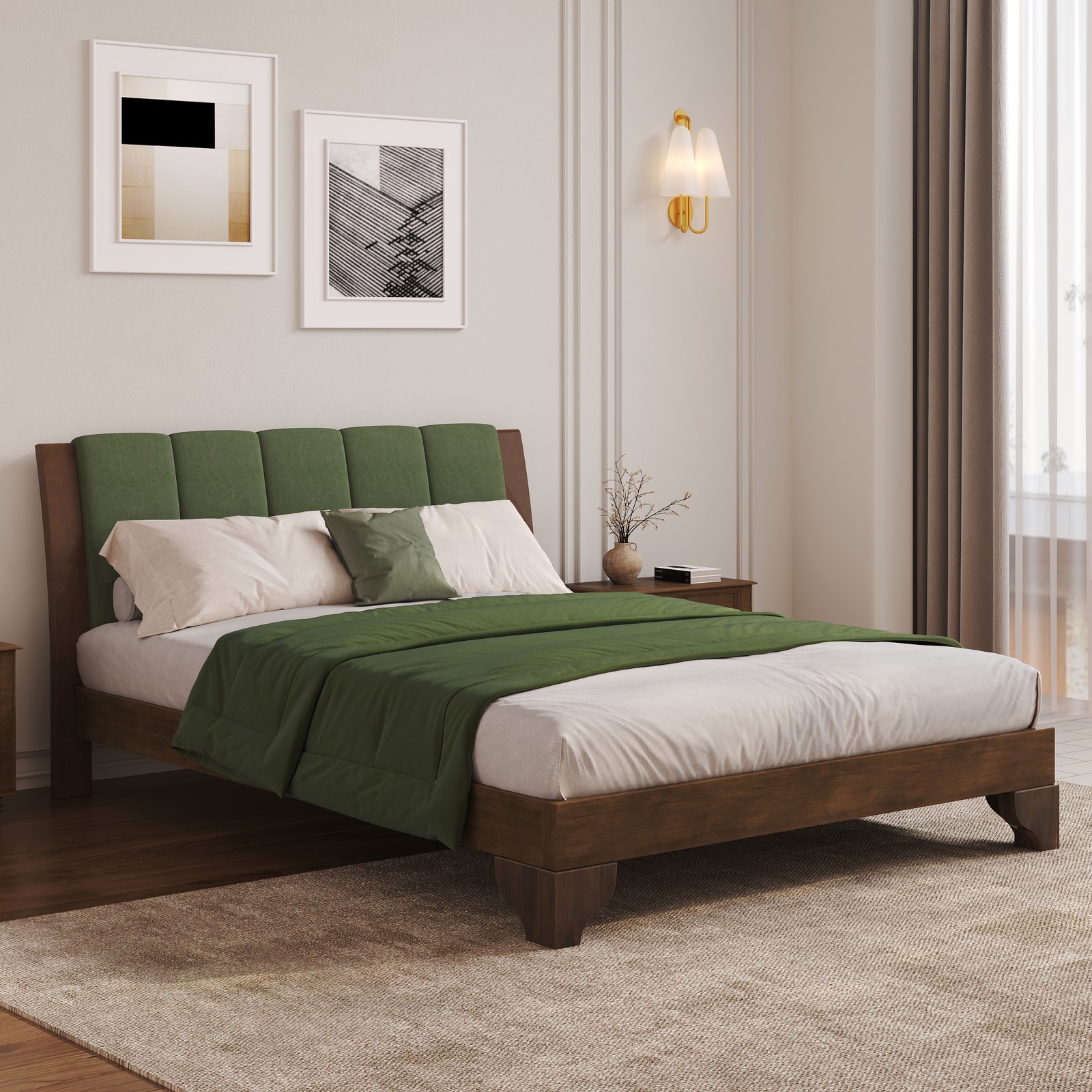 ,queen Size Bed Frame With Headboard Included,m