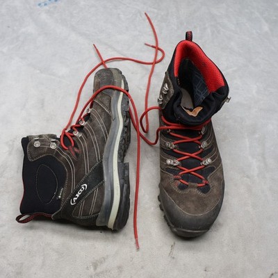 AKU Mens 10.5 Hiking Boots Black Suede Gore-Tex Waterproof Trek Outdoor Lace Up