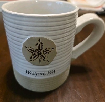 Coffee Mug Capeshore Vacation Classics Westport, WA SUN SAND SEA Sturdy Cup