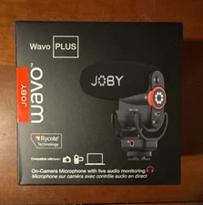 Brand New JOBY Wavo PLUS On Camera Vlogging Microphone Super Cardoid High Pass
