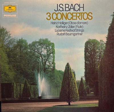 Classic Music Vinyl Records - BACH: 3 Concertos DG NM