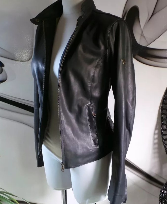 NWT MATCHLESS GRIMSBY BLOUSON LEATHER FITTED JACKET COAT SIZE 14 '