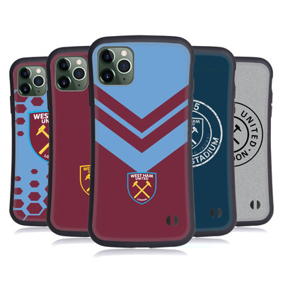 WEST HAM UNITED FC CREST GRAFIKEN HYBRID HÜLLE HUELLE FÜR APPLE iPHONES HANDYS