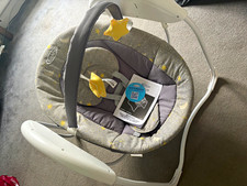 Graco Baby Swing Grey Moon & Stars Theme with Toy Bar, Electronic Controls