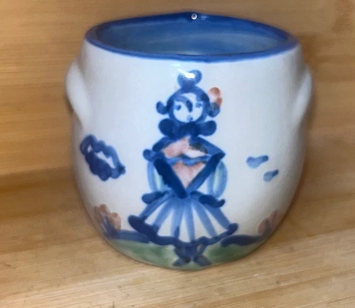 Vintage M.A. Hadley Pottery Country Stoneware Sugar Cup Bowl No Lid