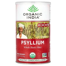 Organic India Psyllium Whole Husk 12 oz 340 g Gluten-Free, Kosher, Organic
