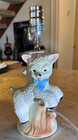 Vintage Ceramic Lamb Lamp Rewired Original Hardware Included Works Animal MCM — photo 3
