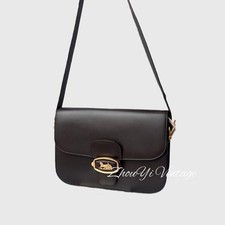 Celine Pre-Owned Authentic Crossbody Bag Chocolate 25.5 6 17