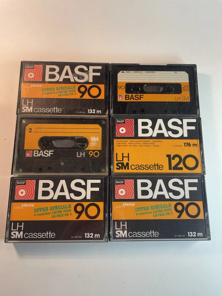 Lot De 3 Cassettes Audio BASF LH Extra I 90 - Neuves Sous Blister