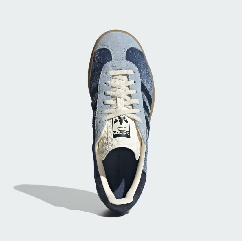 New Adidas Women's Gazelle Bold Velvet Shoes - Preloved Ink New Adidas Women's Gazelle Bold Velvet Shoes - Preloved Ink