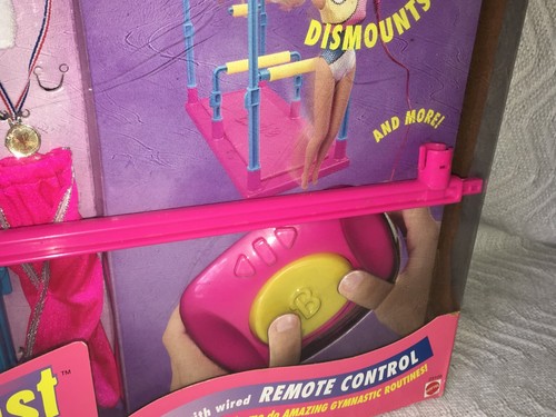 Super Gymnast Barbie Doll w/Wired Remote Control 1999 Mattel 23105 NEW Old Stock - Picture 5 of 15