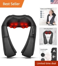 Luxury Shiatsu Massager - Deep Relaxation with Adjustable Heat & Speed Controls