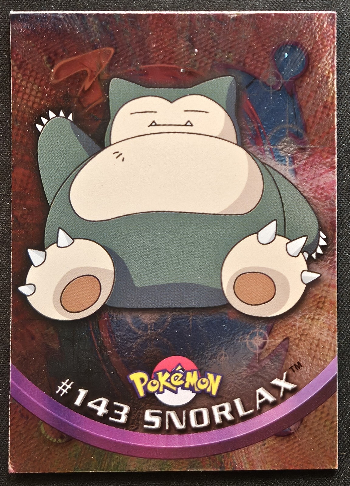 1999 Topps Blue Label Snorlax #143 Holo Pokémon TCG TV Animation Edition NM Condition