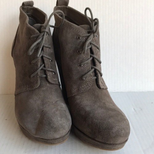 Jessica Simpson Women Catcher Suede Bootie Gray 8.5M - Picture 7 of 8