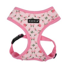Puppia Dog Harness, Florian Pink Flower, No Pull, Adjustable Soft, S, M, L
