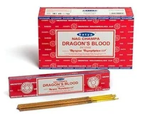 Satya Sai Baba Nag Champa Dragon's Blood Incense Sticks Agarbatti 180 Grams Box 
