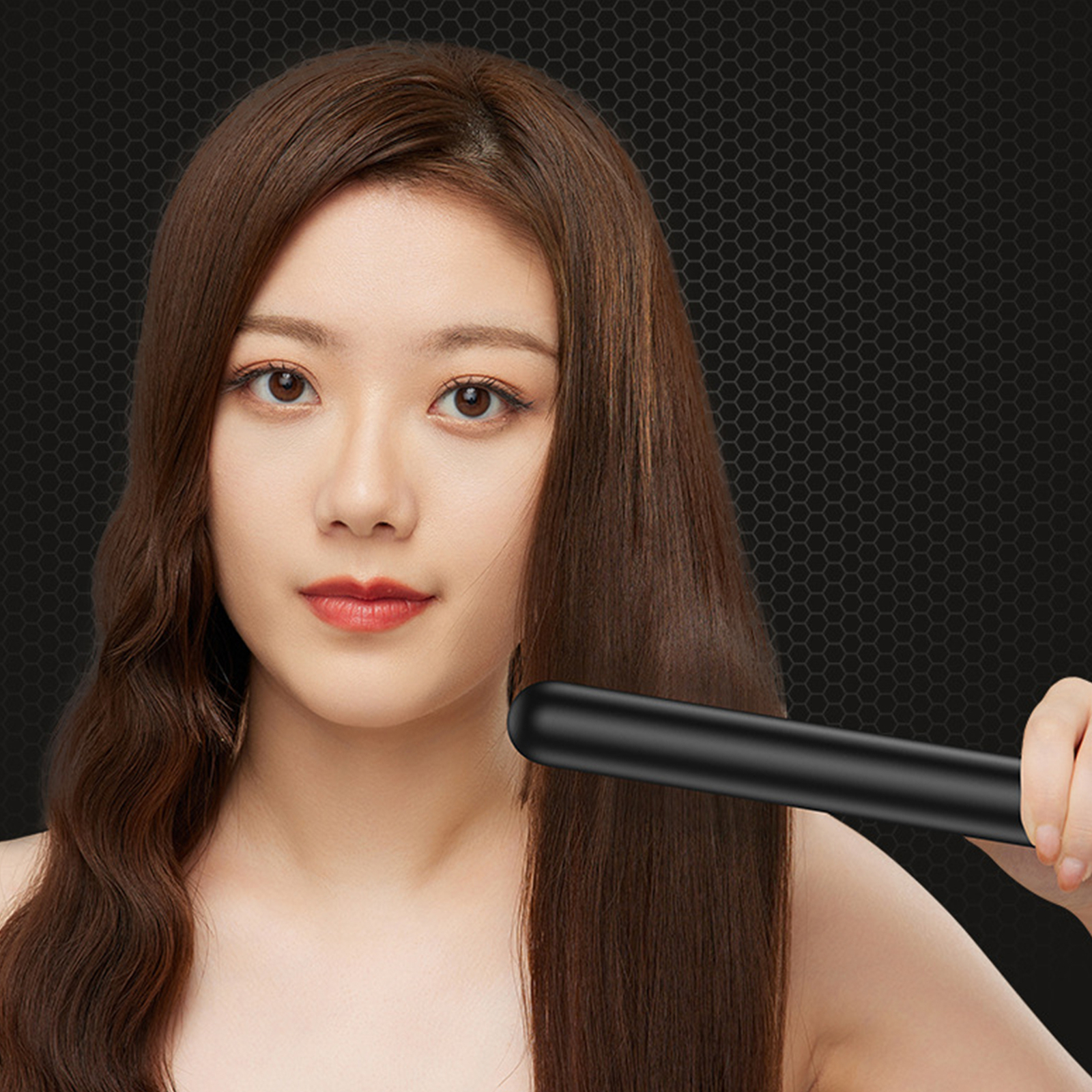 US Plug Electric Hair Straightener Brush Negative Ion Hair us plug electric hair straightener brush negative ion hair