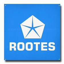 ROOTES GROUP METAL SIGN 12" X 12" - HUMBER.HILLMAN.SINGER.SUNBEAM CAR SIGN.