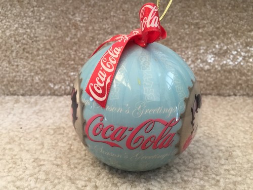 2004 Betty Boop and Coca Cola 3" Round Christmas Ornament FREE SHIPPING - Picture 4 of 7
