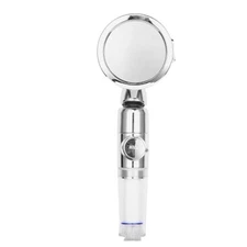 3Mode High Pressure Shower Head Filtered Water Saving ON/OFF Energy Stone Ball