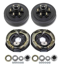 LIBRA Trailer Hub Drum Kits 6 on 5.5" & Self Adjust Electric Brakes 6000 Lb Axle
