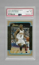 2003 Bowman Rookies & Stars Gold Dwyane Wade ROOKIE RC #149 PSA 8 NM-MT