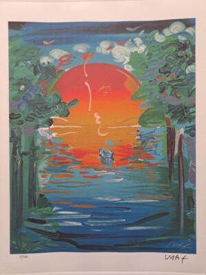 Peter Max Signed - A Better World  - Collectable Lithograph