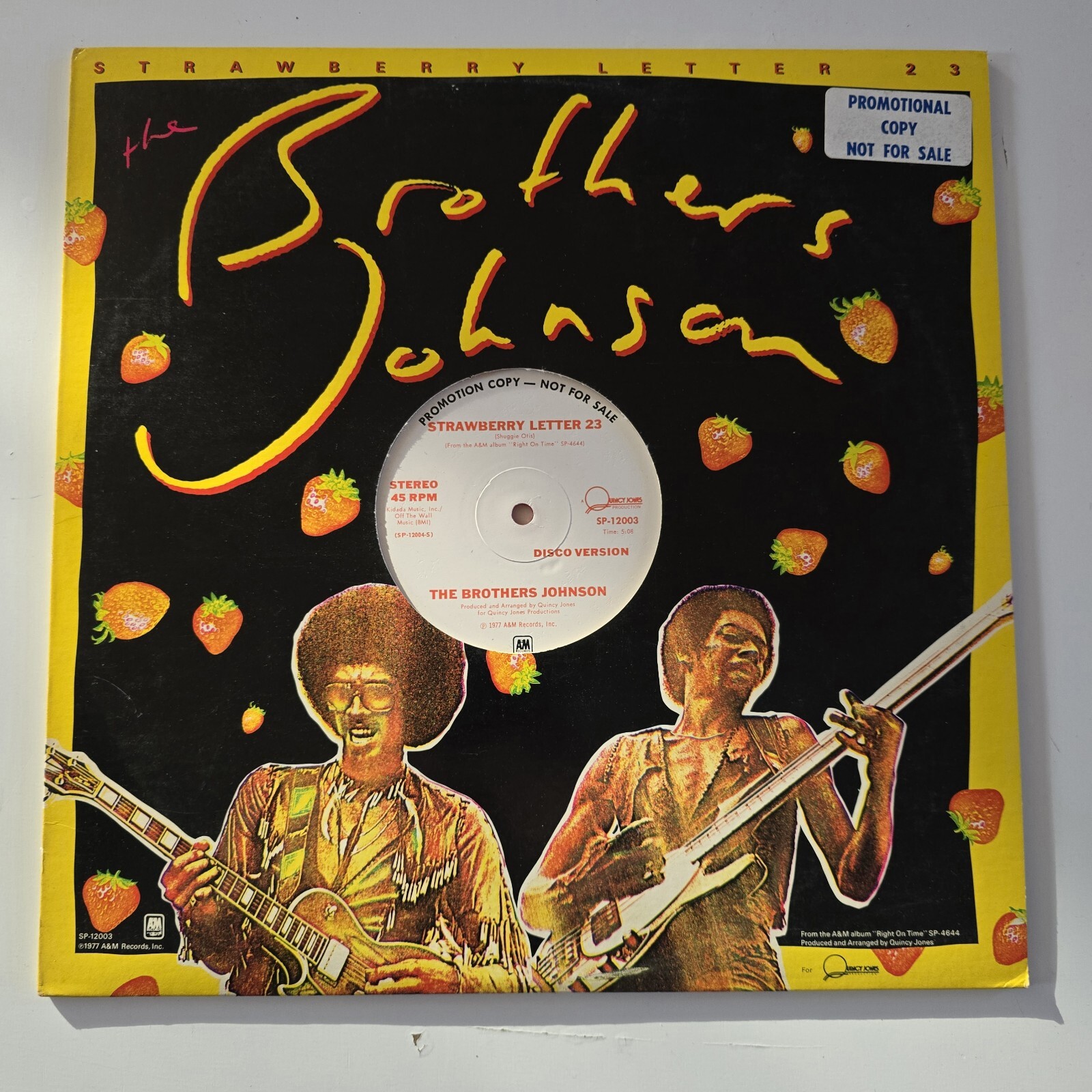 Brothers Johnson Strawberry Letter 23 WLP Promo Red 12