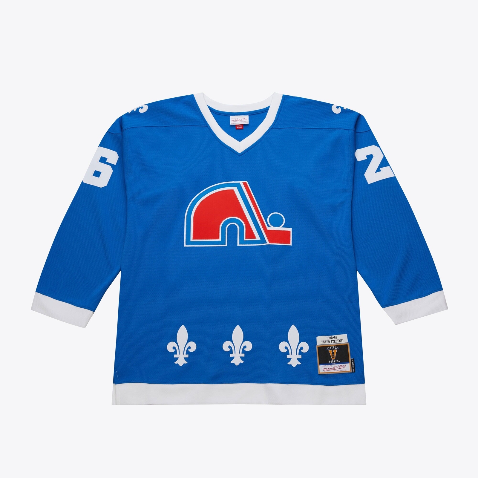 Мужская ТЕМНАЯ МАЙКА Mitchell - Ness NHL NORDIQUES 1980 ПИТЕР СТРАСТНЫЙ 35890₽